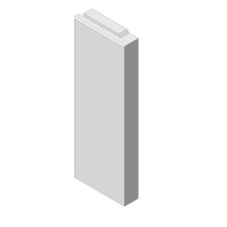 Šamotová deska zadní, pravá KV DYNAMIC 3G 38.50.01 